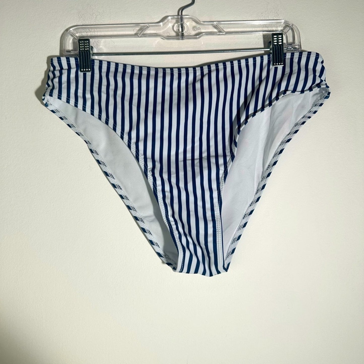 Shein Navy and White Striped Bikini Bottom