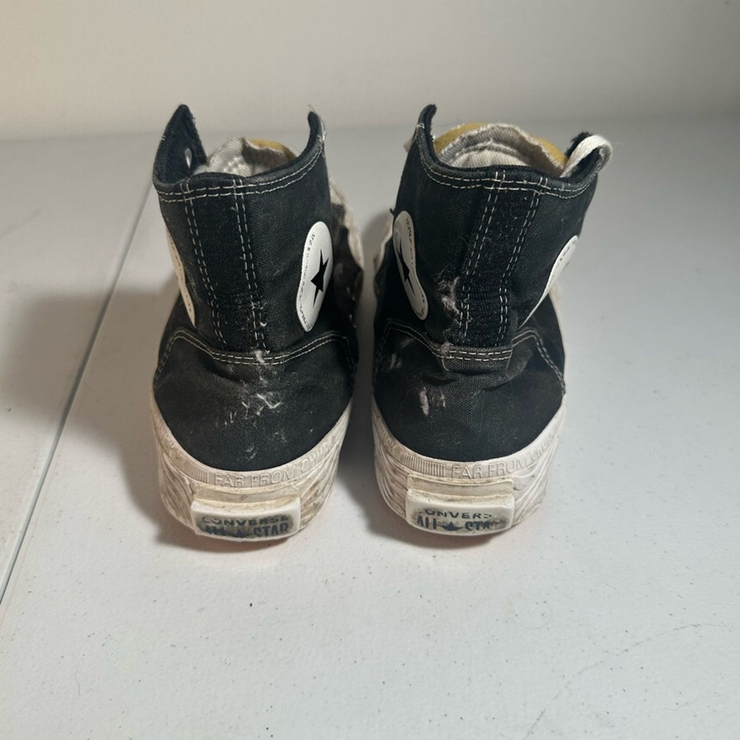 Converse Black High-Top Sneakers with Star Logo