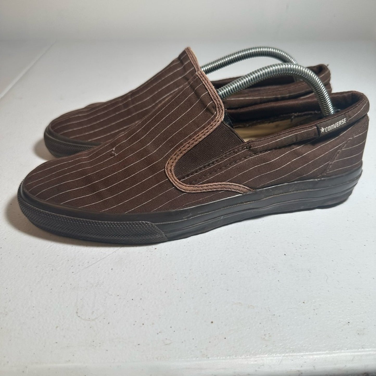 Converse Men's Brown Striped Sneakers