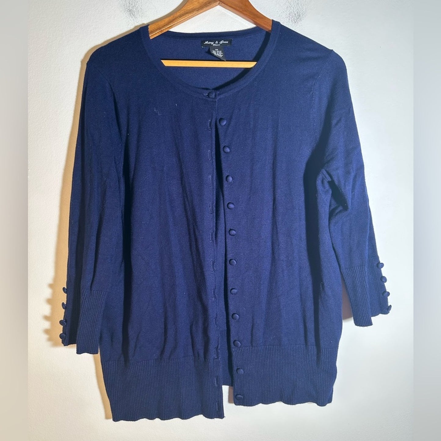 Women's Navy Cardigan Sweater