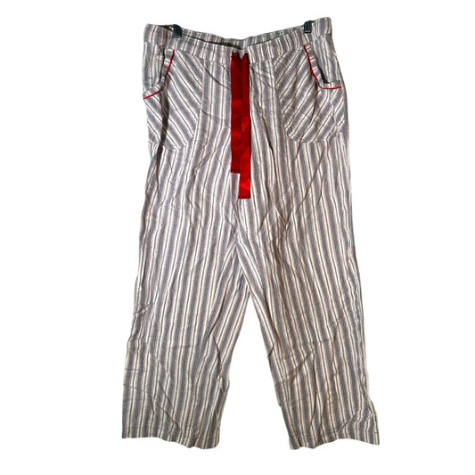 Faded Glory Red and White Striped Pajama Pants