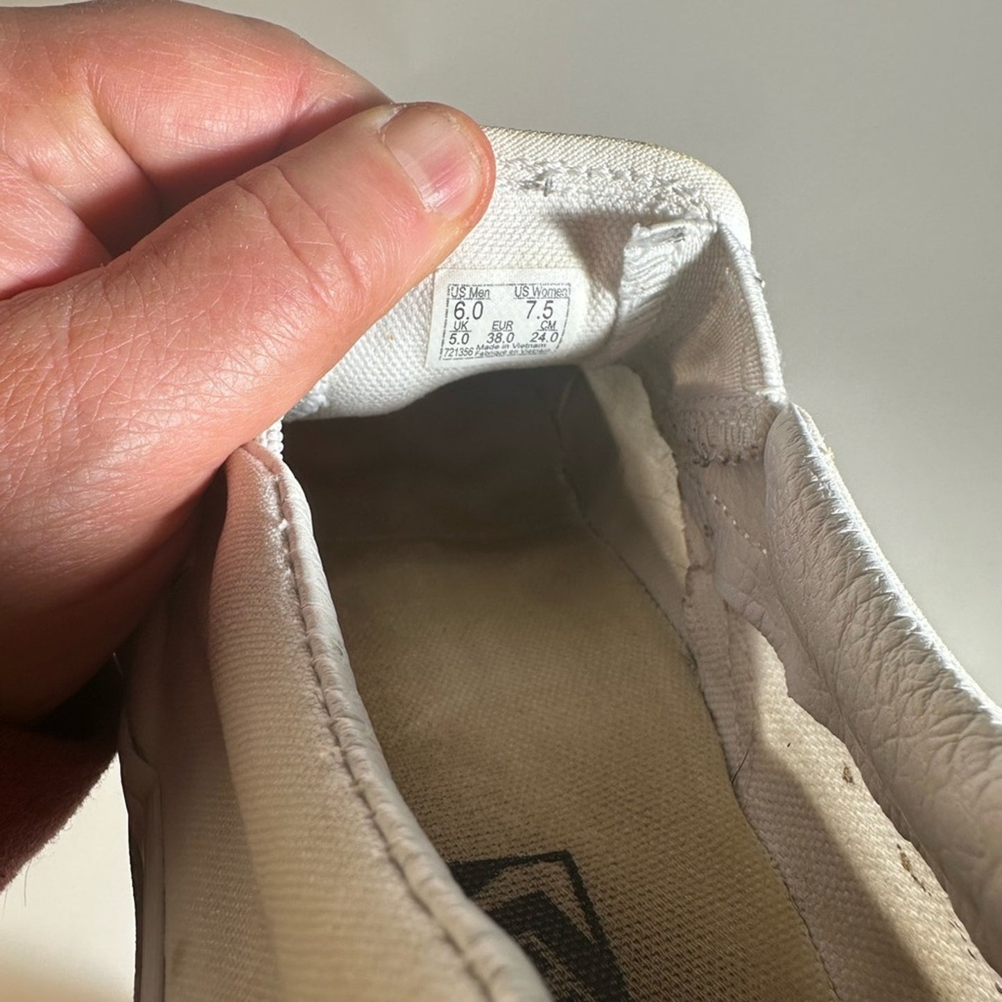 Vans Off-White Slip-On Shoes