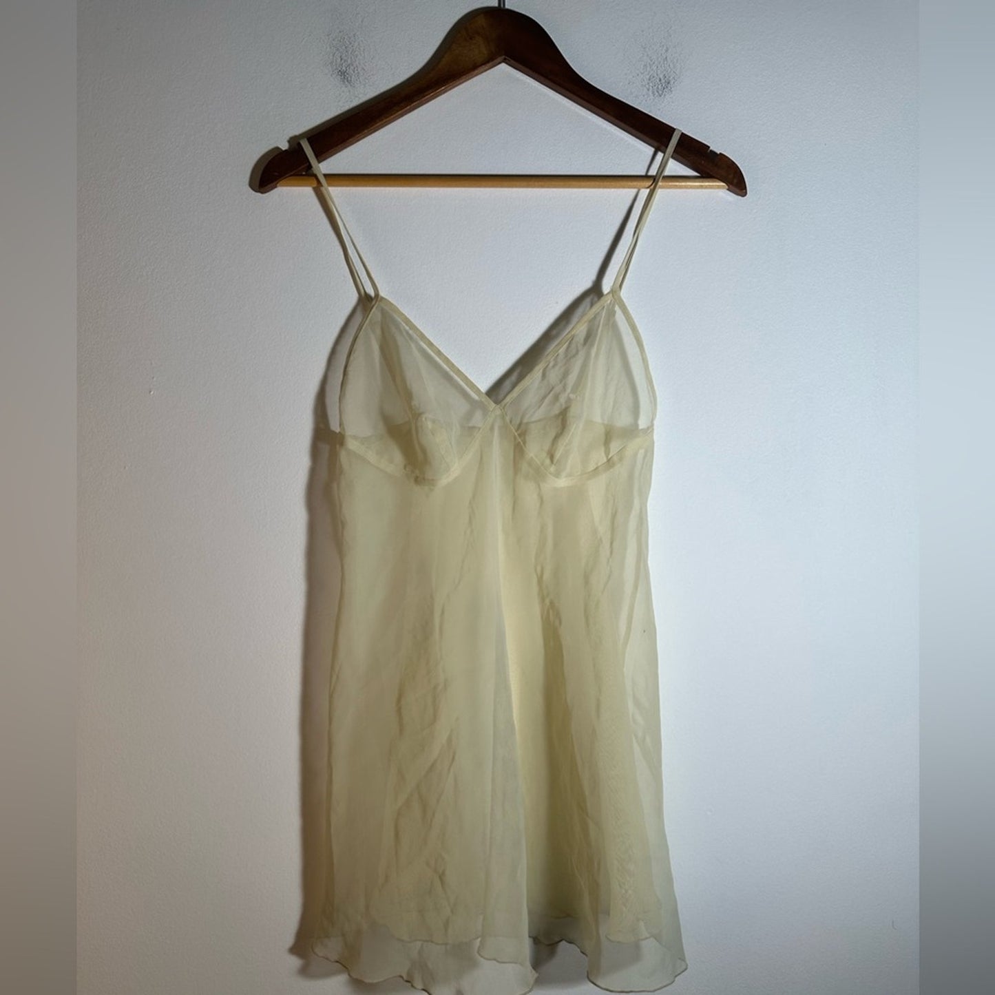 Sheer Cream Slip Nightwear