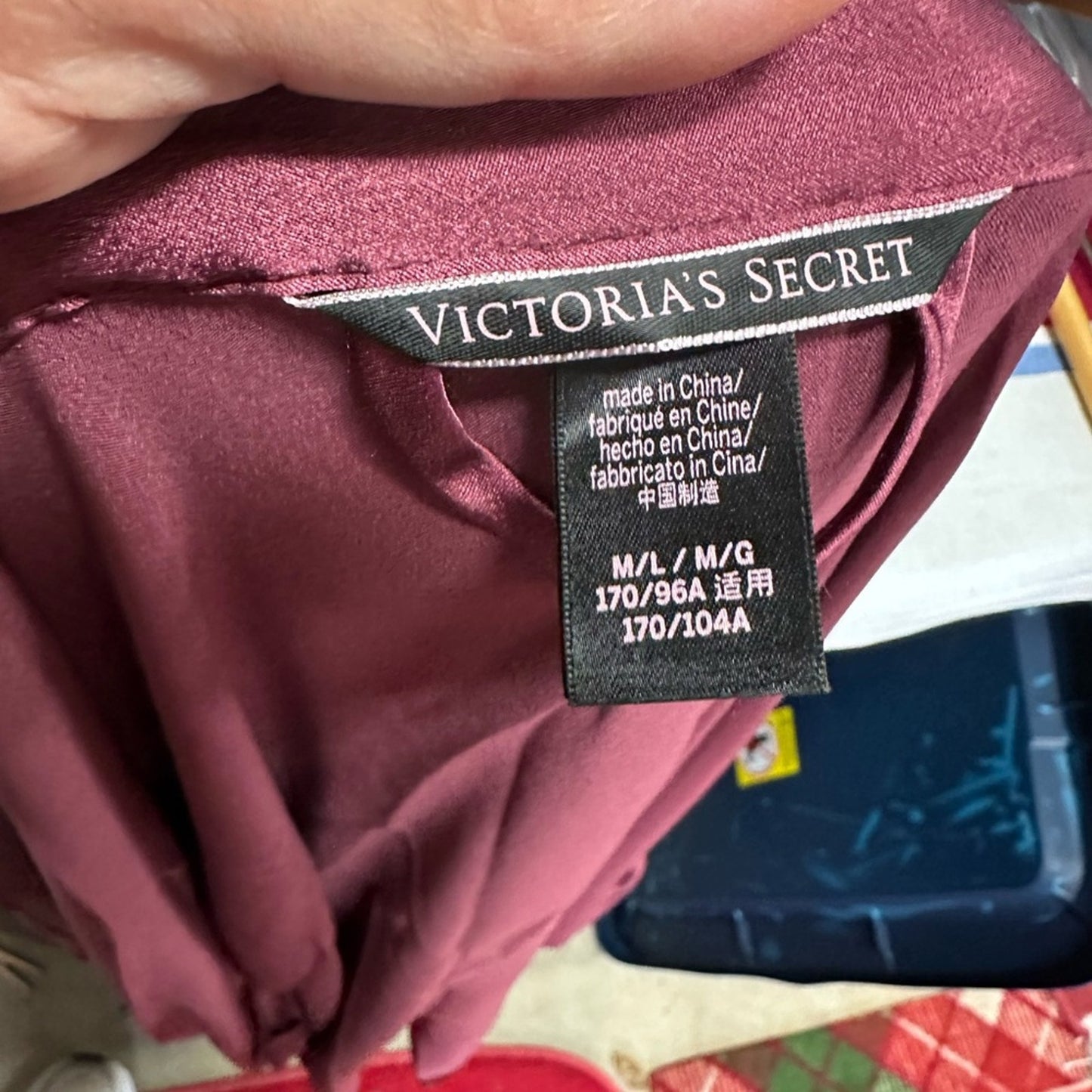 Victoria's Secret Rich Burgundy Robe