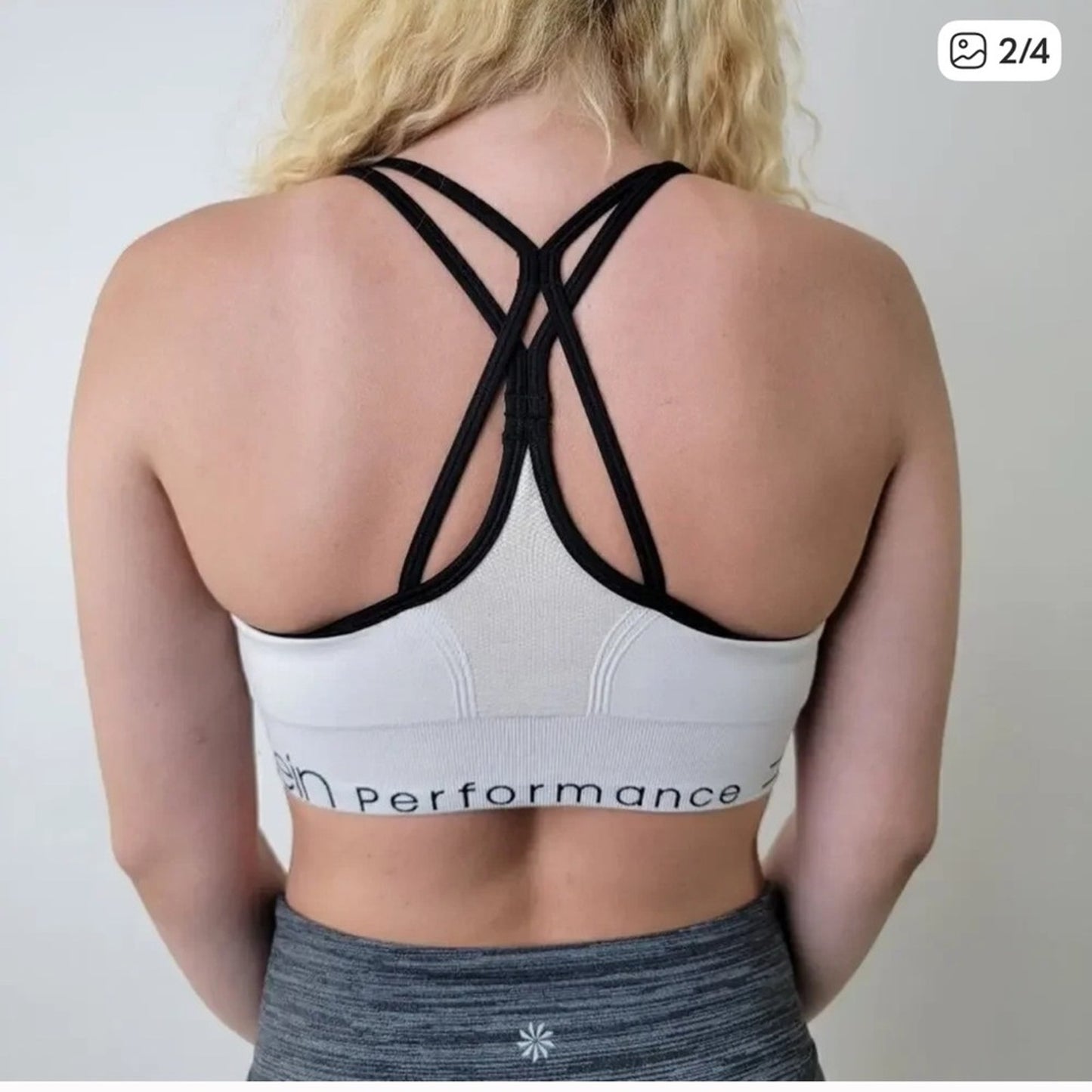 Calvin Klein Women's White Sports Bra