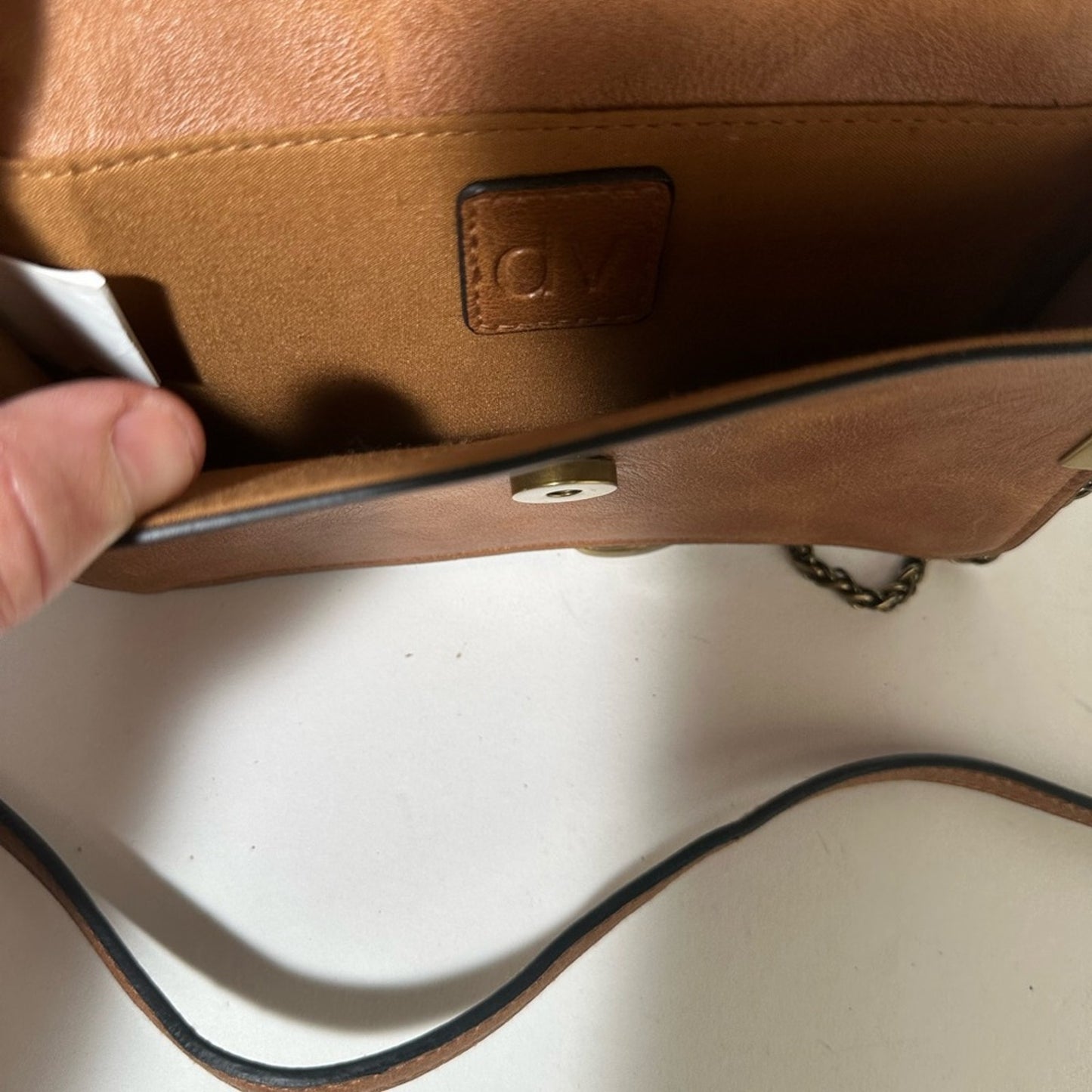 Brown Leather Crossbody Bag with Adjustable Strap
