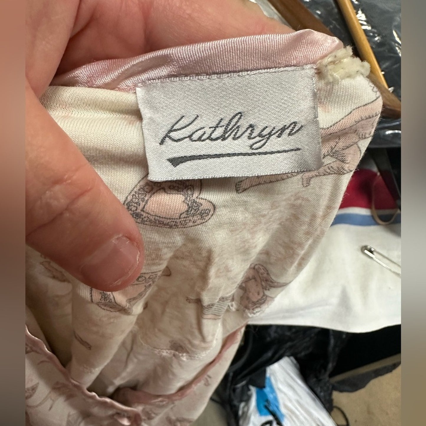 Cupid and Heart  Button-Up Pajama Set