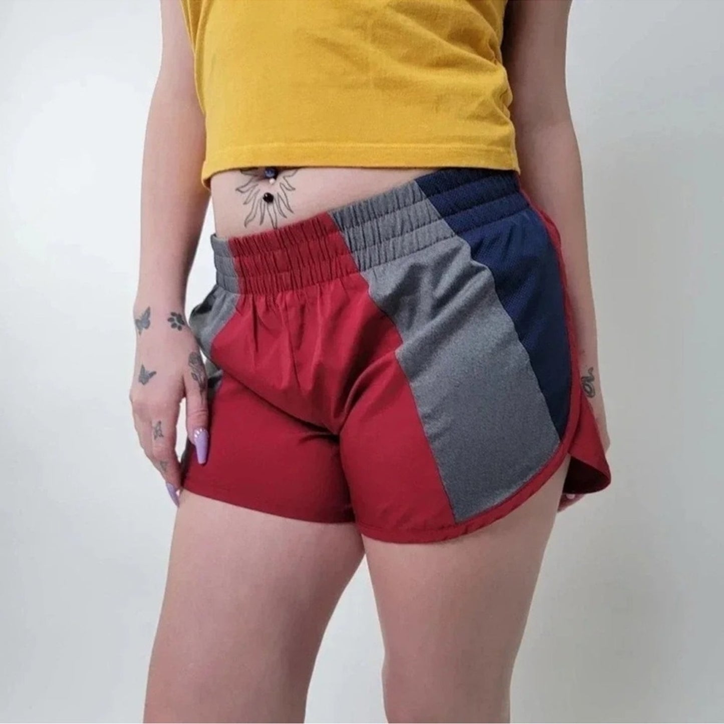 Avia Red and Gray Women's Athletic Shorts