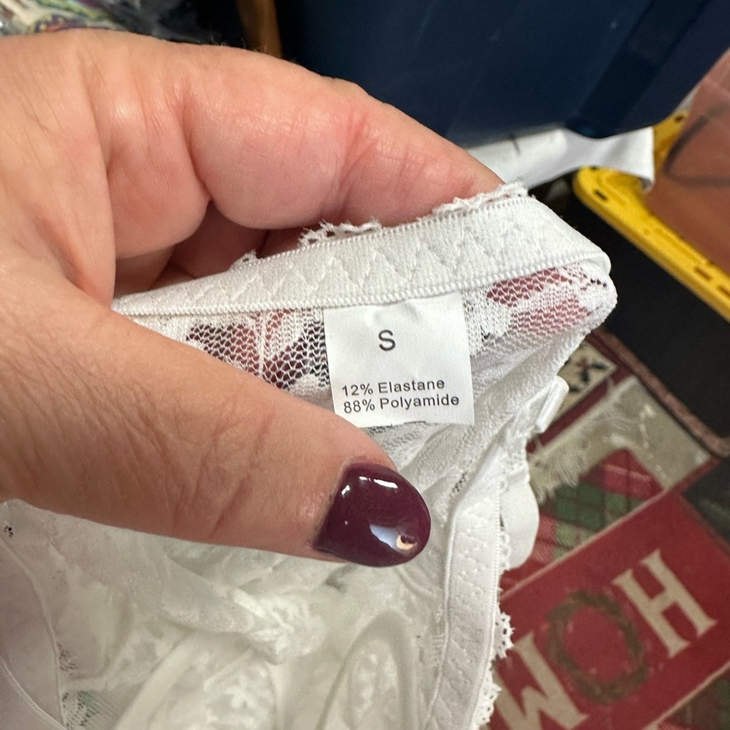 Elegant White Lace Chemise