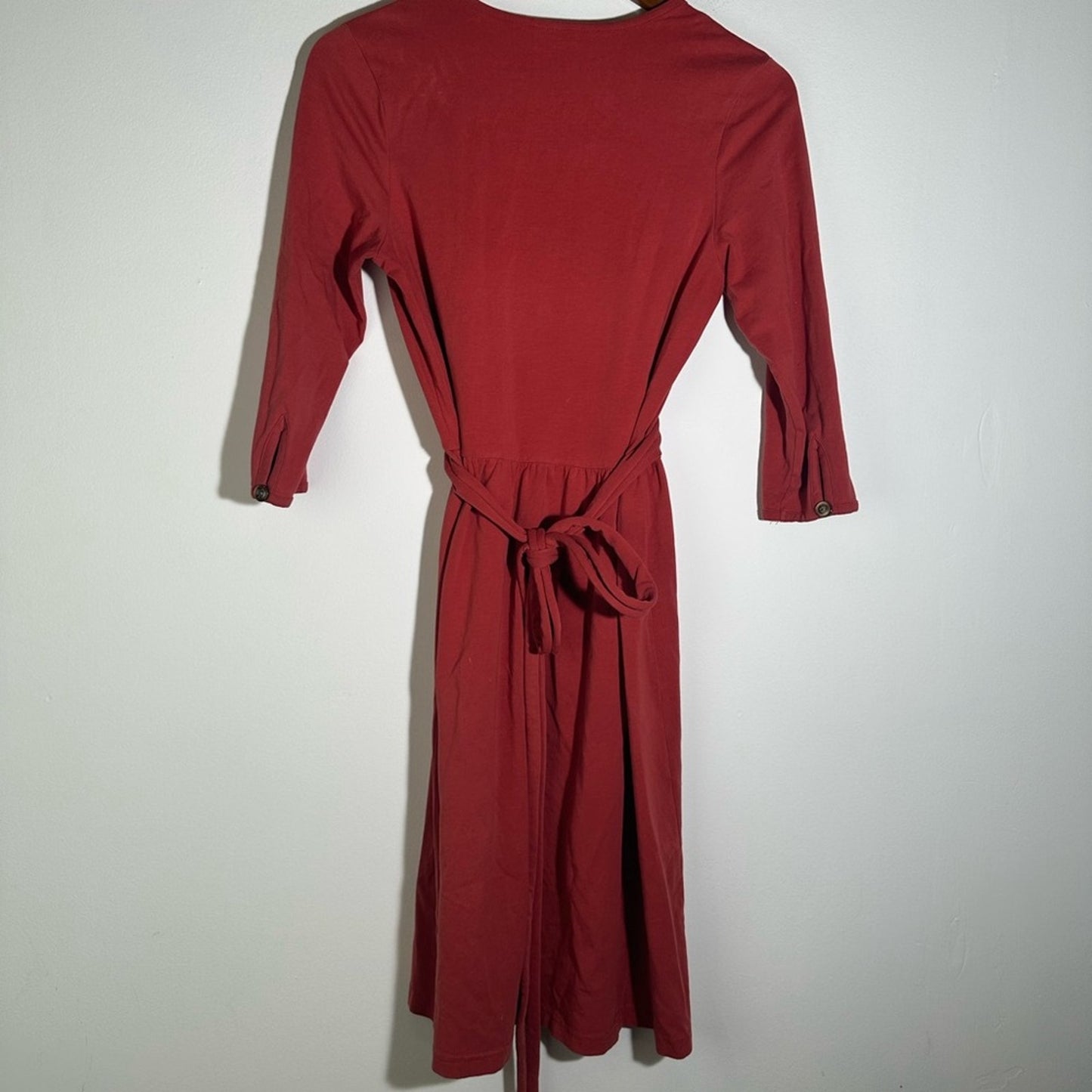 Matilda Jane Red Ruched Midi Dress V-Neck