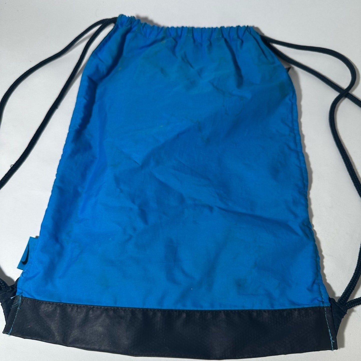 Nike Blue and Black Backpack with Lightweight Design and Drawstring Closure