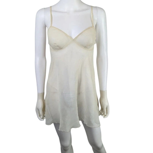 Sheer Cream Slip Nightwear