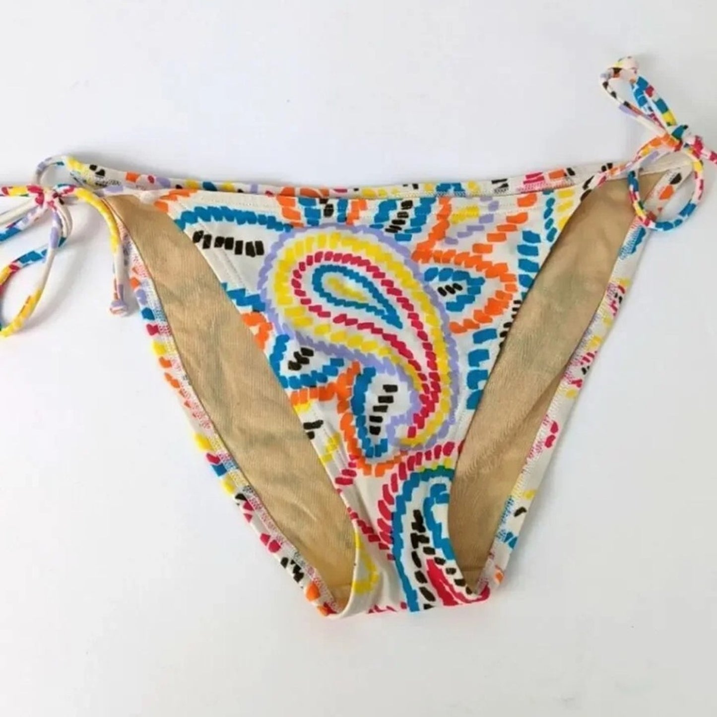 Colorful Patterned Bikini Bottom
