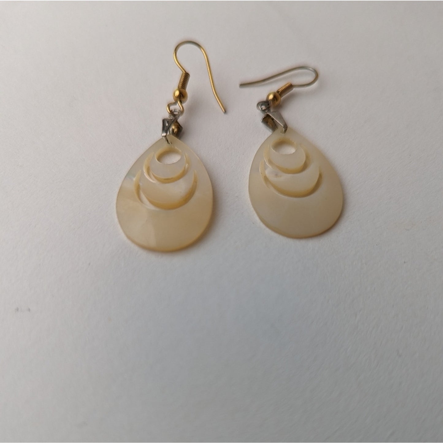 Mother of Pearl Hand Carved Earrings