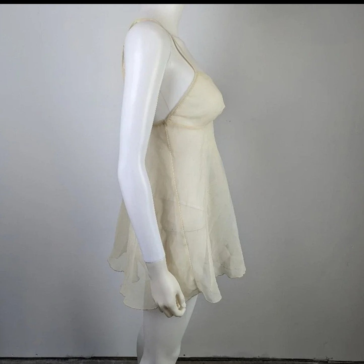 Sheer Cream Slip Nightwear