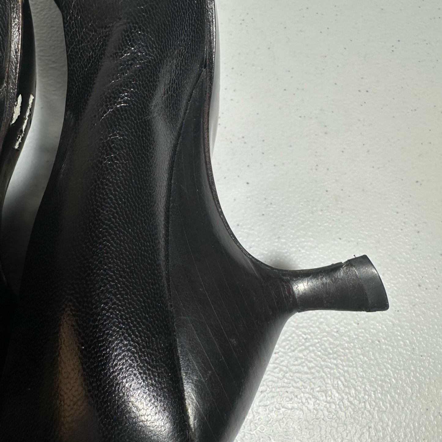 Miu Miu Black Leather Women's Kitten Heels