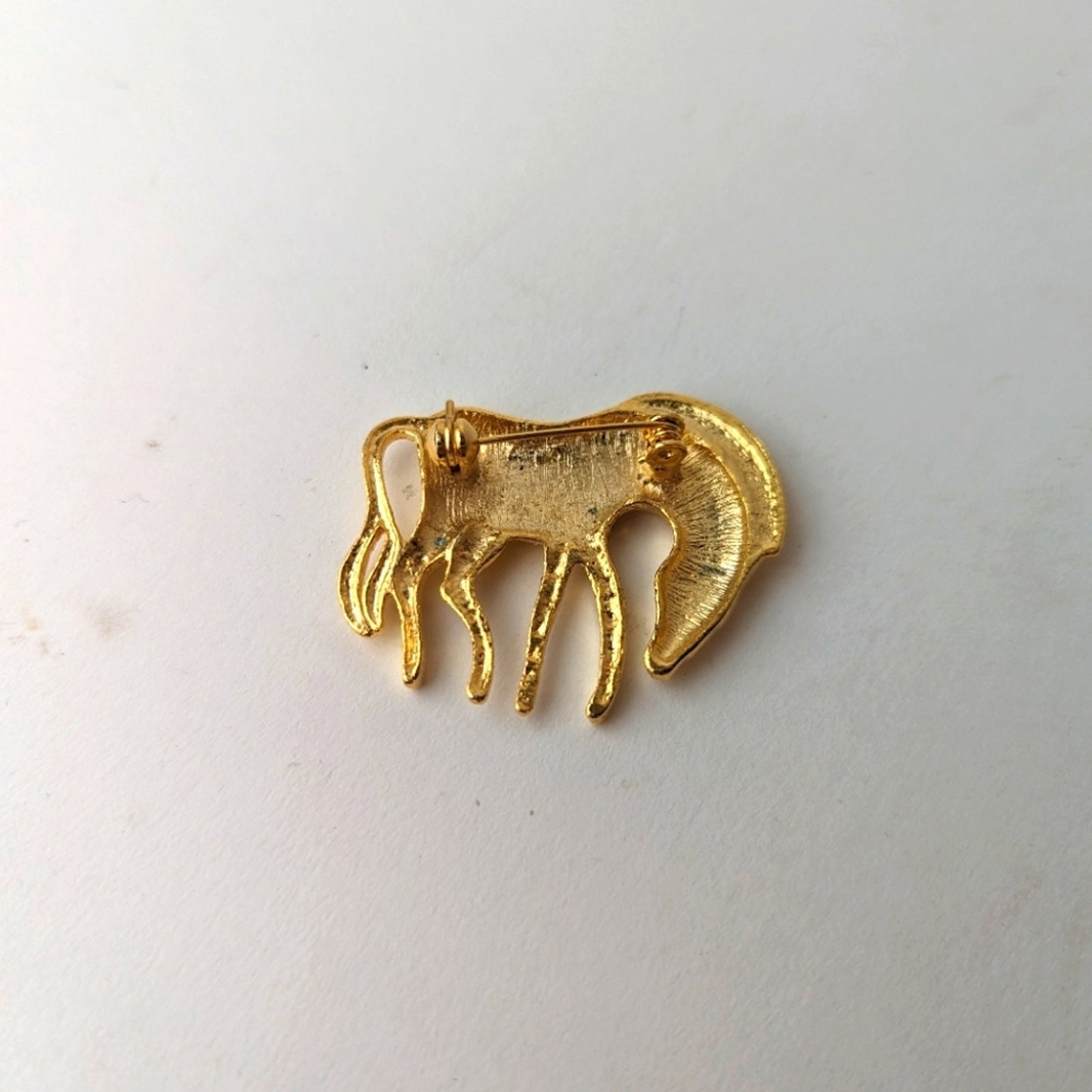 Vintage Gold Zebra Pin