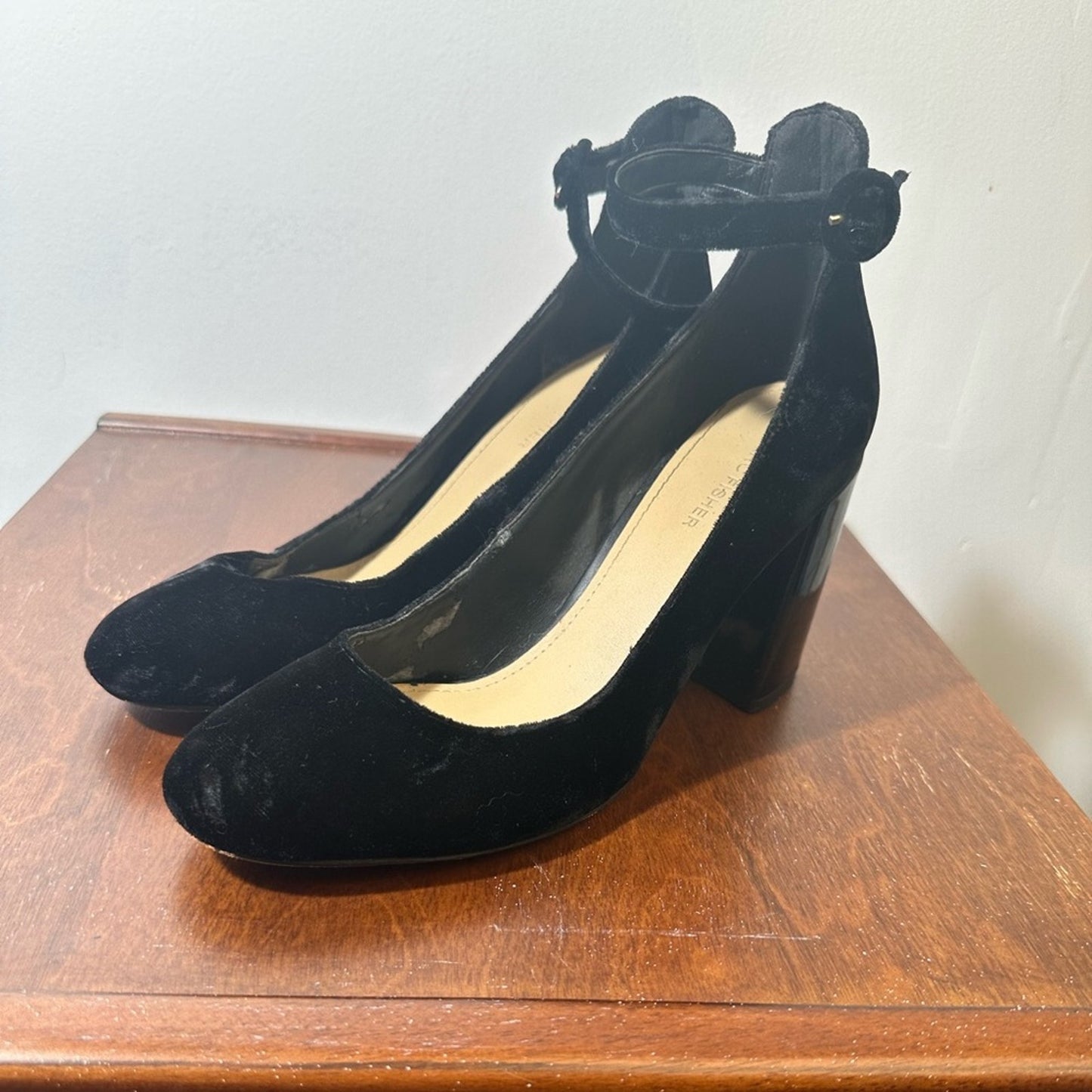 Marc Fisher Elegant Black Velvet Women's Heels