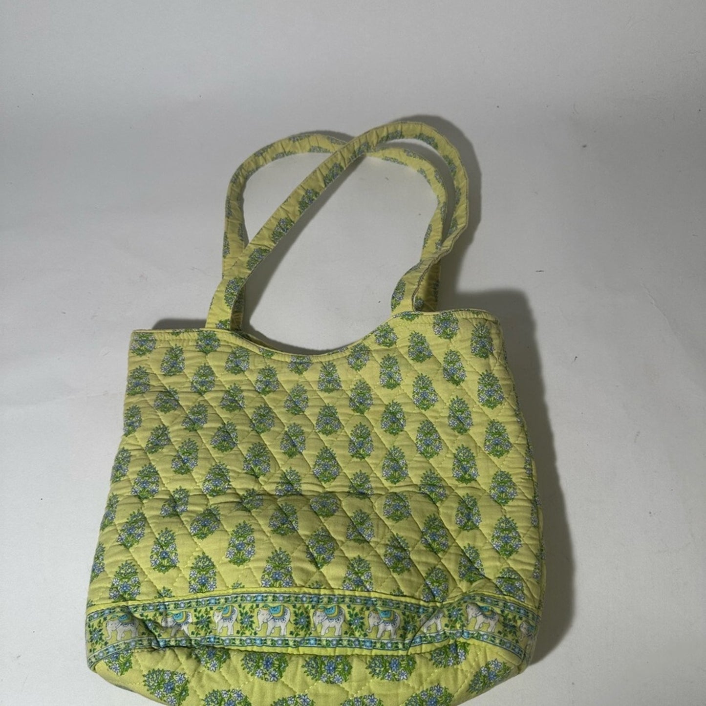 Vibrant Yellow and Green Geometric Tote Bag