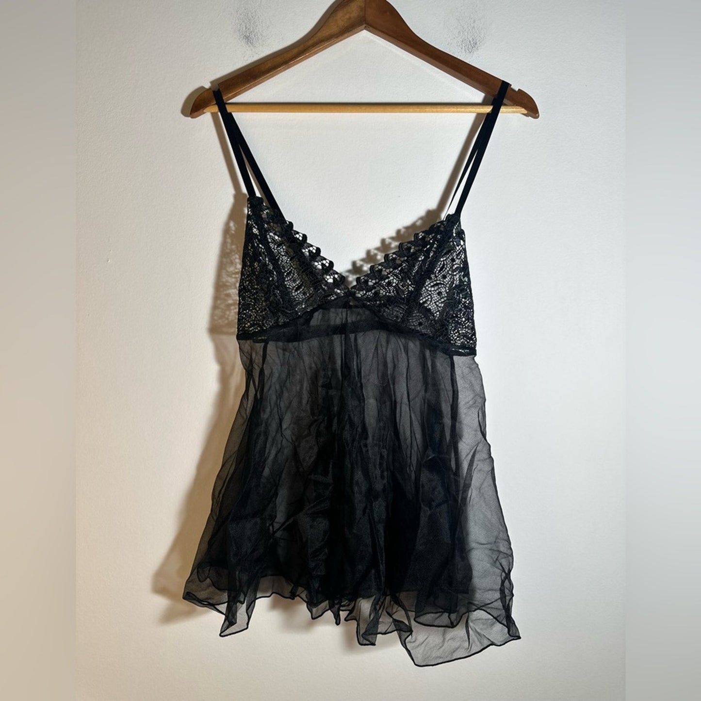 Elegant Black Lace Babydoll