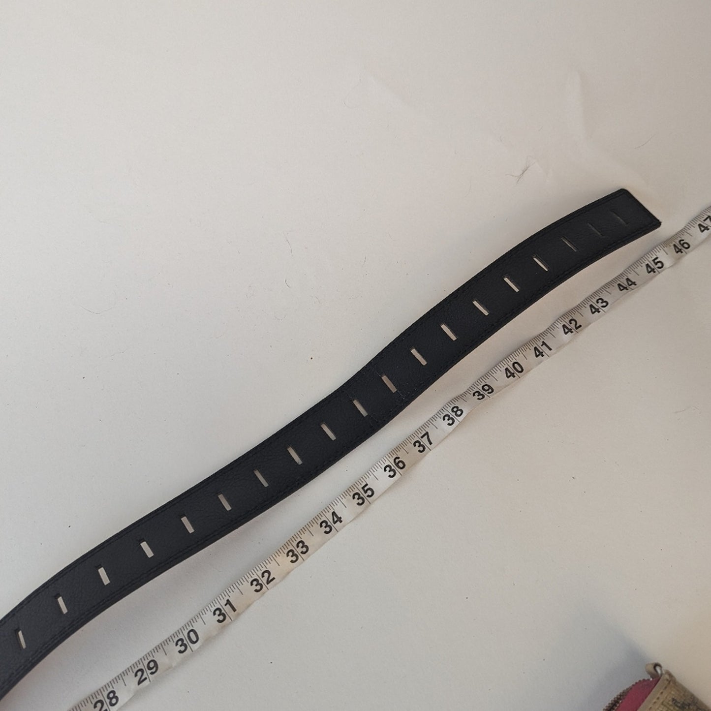 Wide Prong Harness Buckle Belt - 45" long