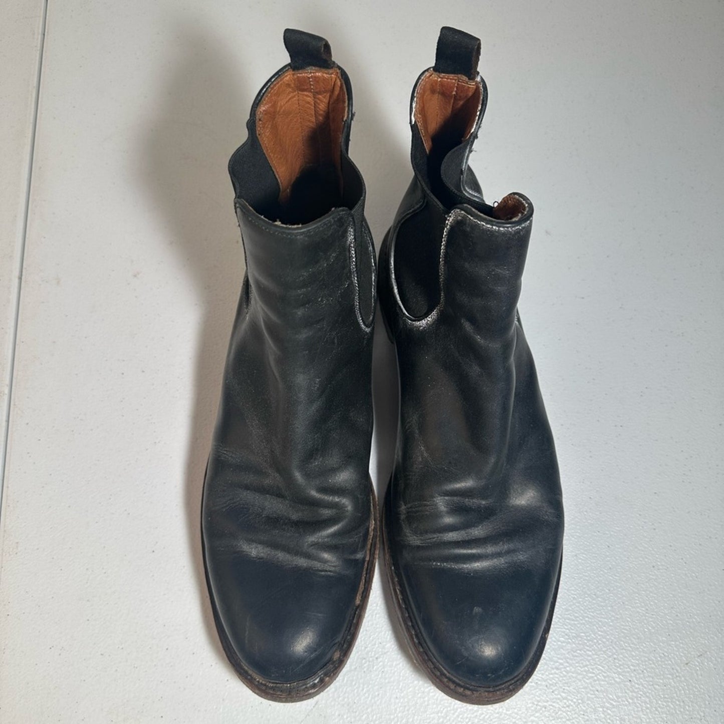 Frye Black Leather Chelsea Boots