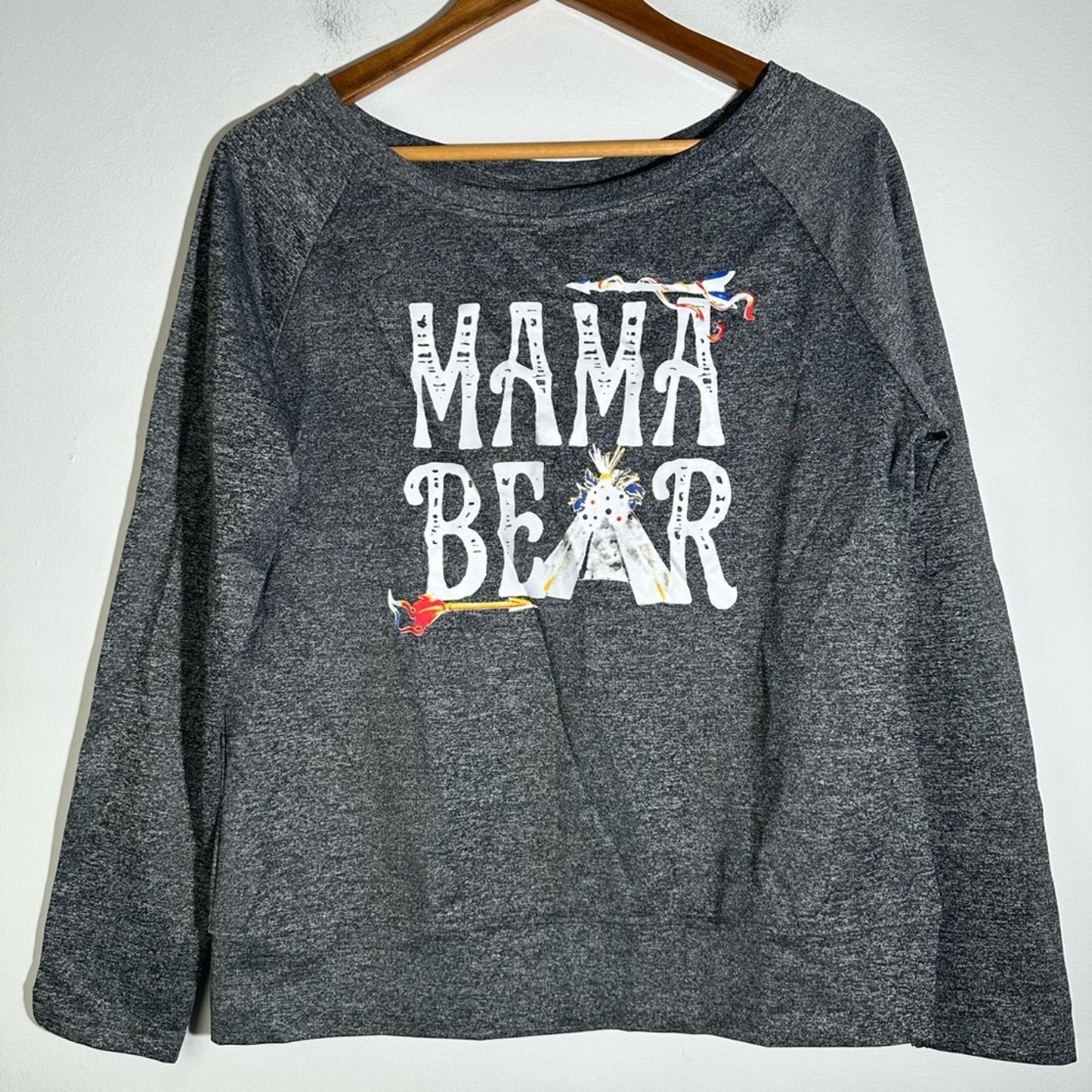 Gray Mama Bear Sweatshirt