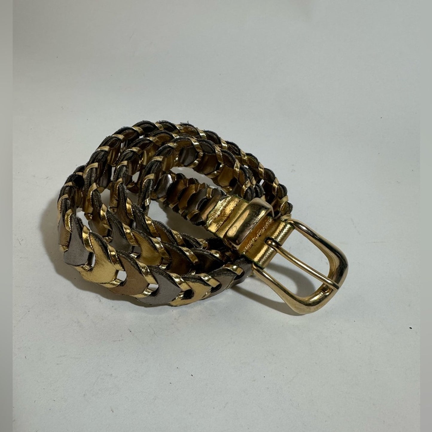 Simulated Gold Braided Belt