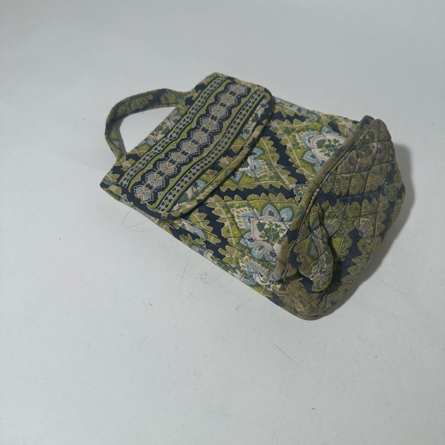 Vera Bradley Green and Black Crossbody Bag Quilted Design