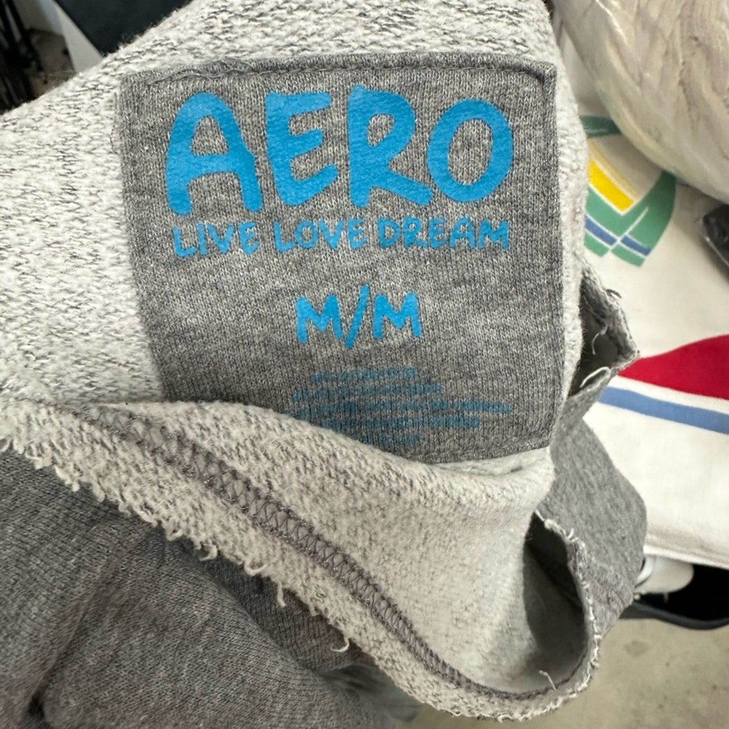 Aero Gray Women's Sweatshirt with Blue Accents