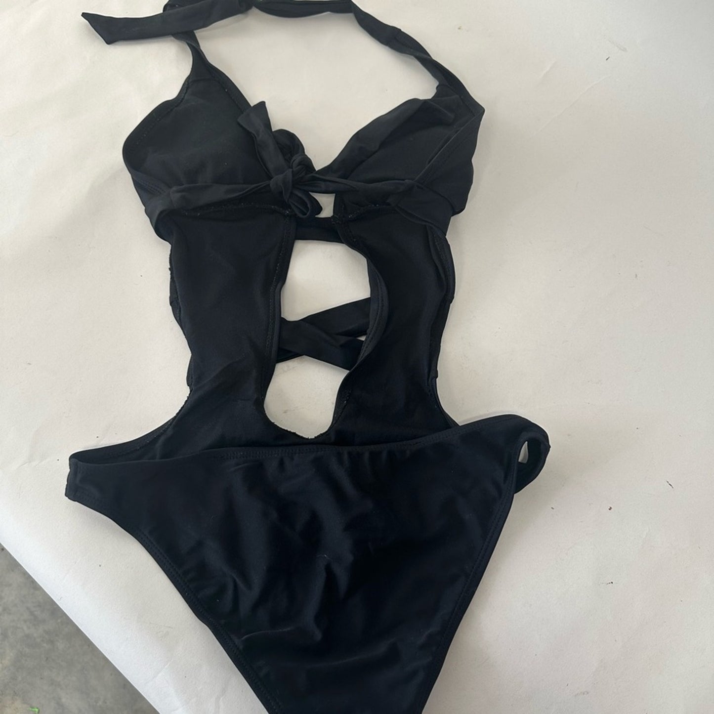 Wet Seal Black Swimsuit with Cutout Design