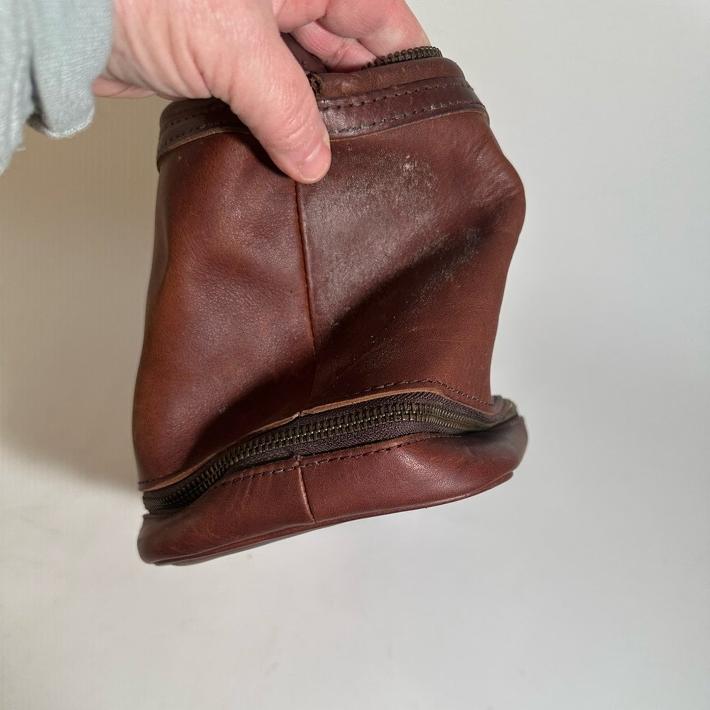 Vintage Bob Timberlake Leather Shaving Bag