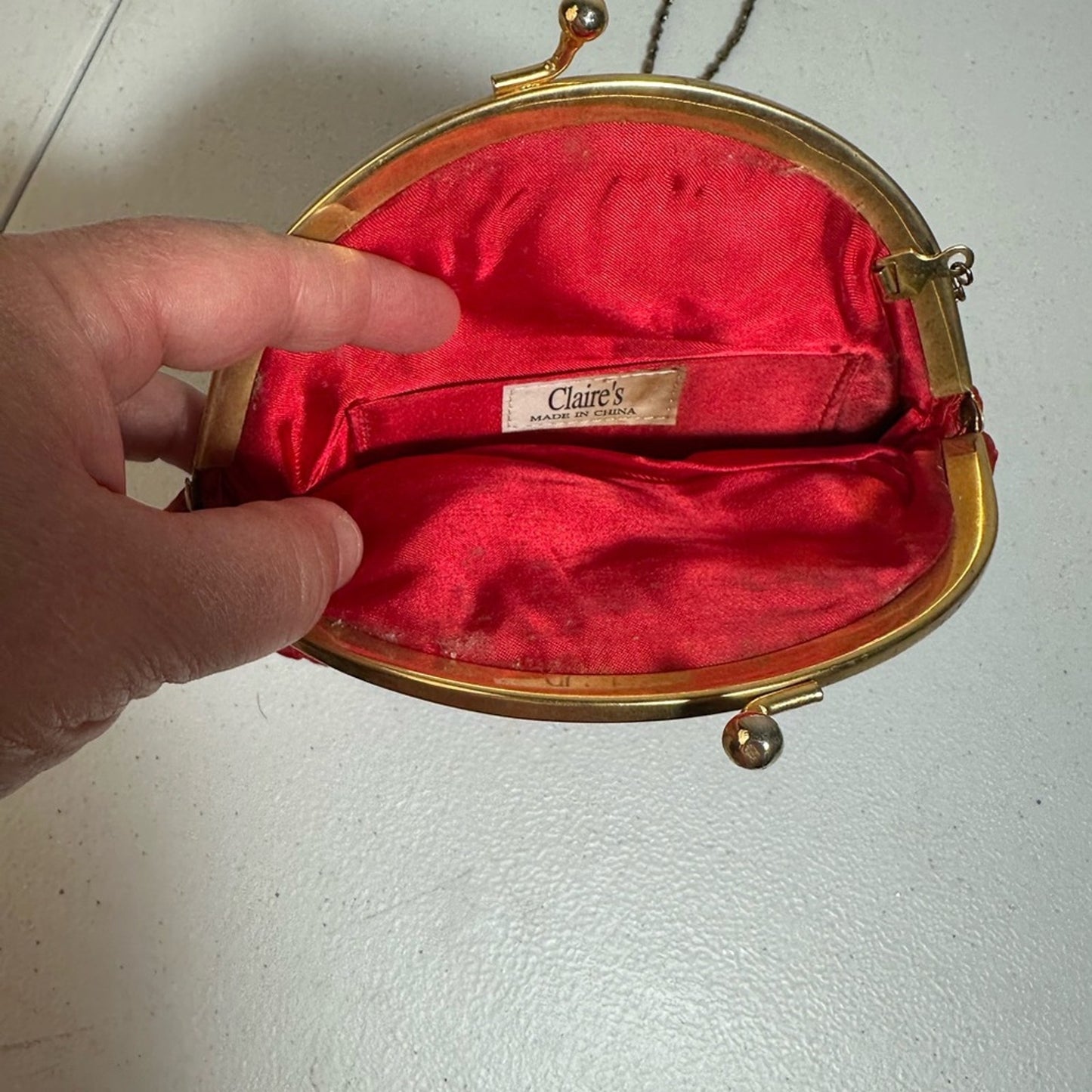 Elegant Red Quilted Women's Bag