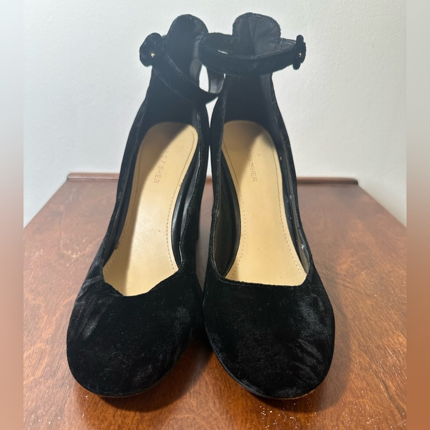 Marc Fisher Elegant Black Velvet Women's Heels