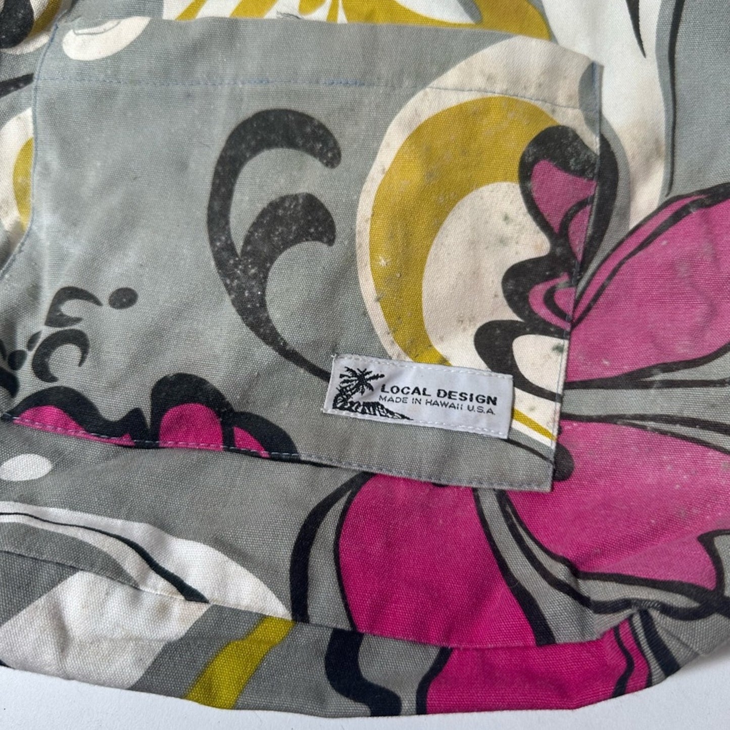 Vibrant Pink and Yellow Floral Tote Bag