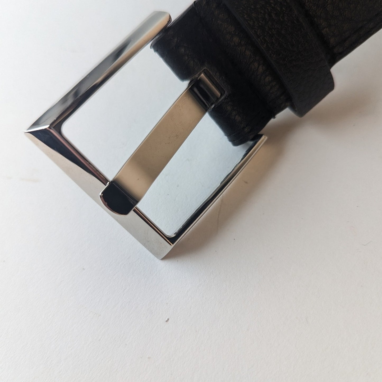 Wide Prong Harness Buckle Belt - 45" long