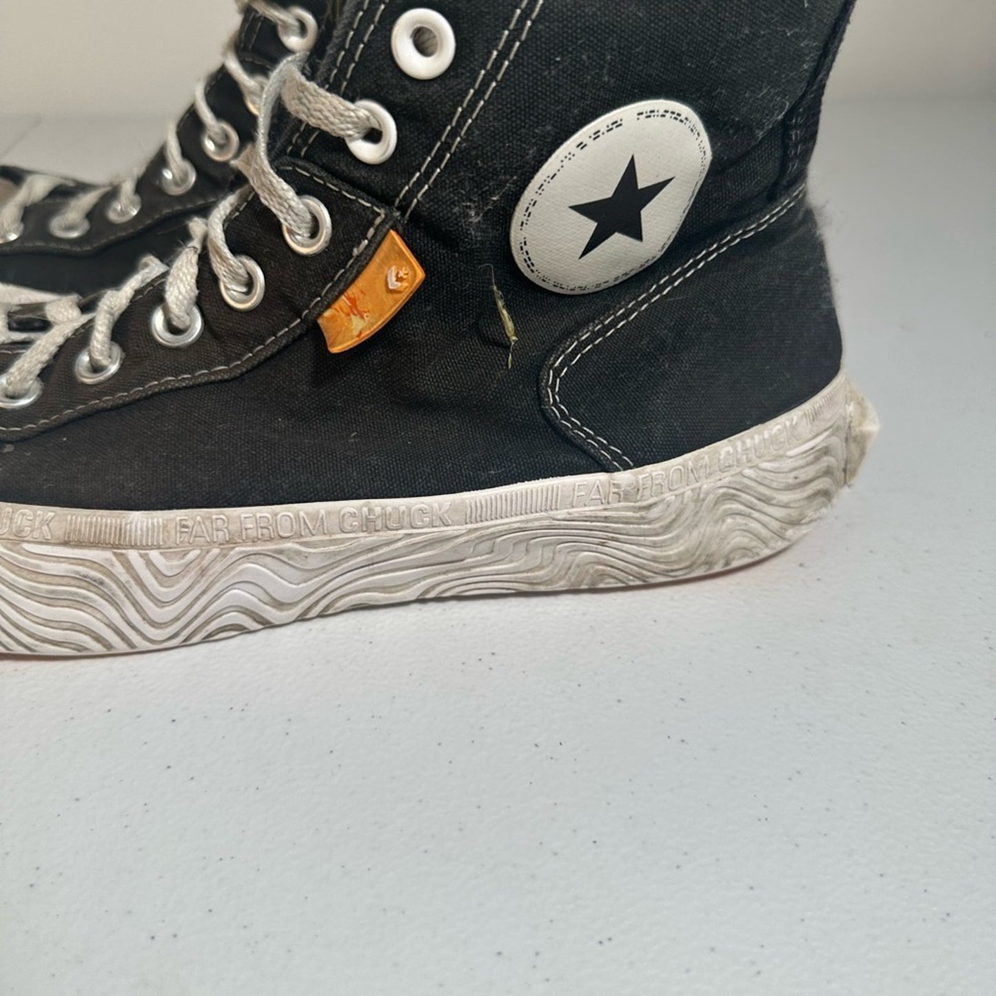 Converse Black High-Top Sneakers with Star Logo