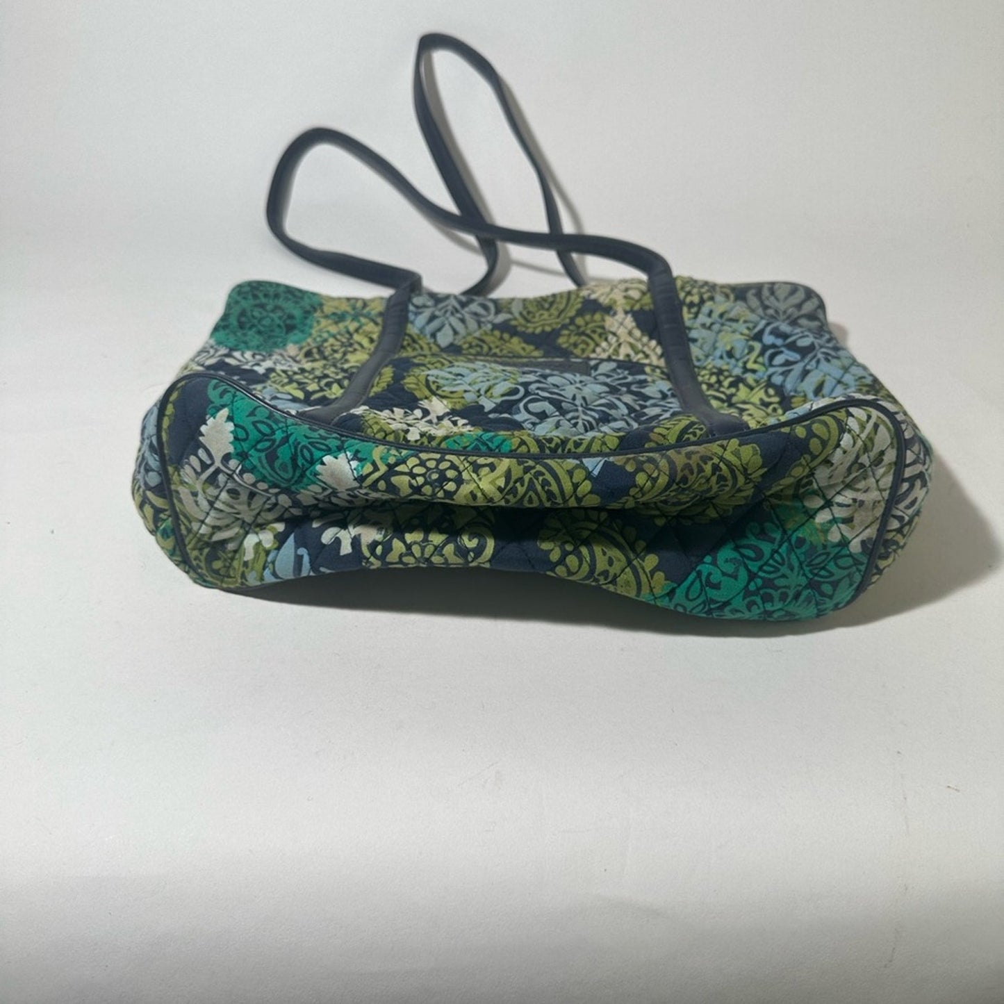 Vera Bradley Quilted Green and Blue Tote Bag