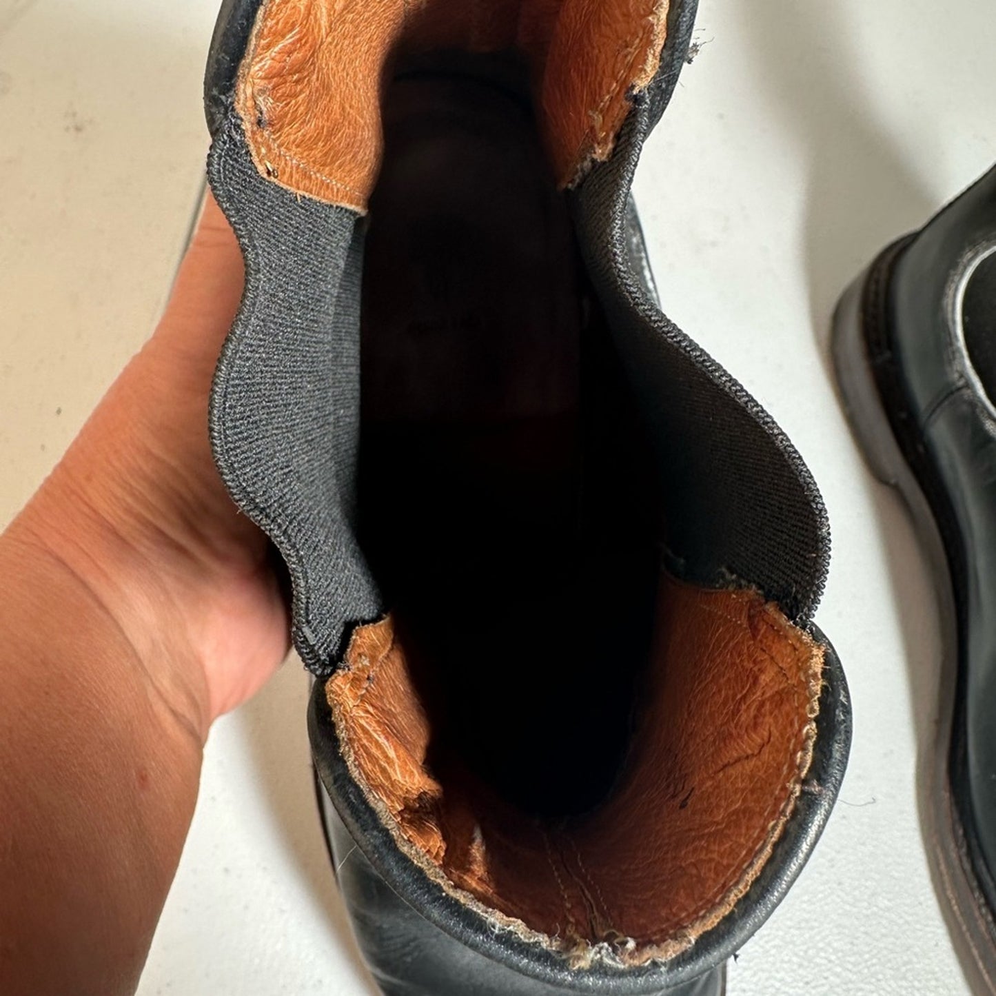 Frye Black Leather Chelsea Boots