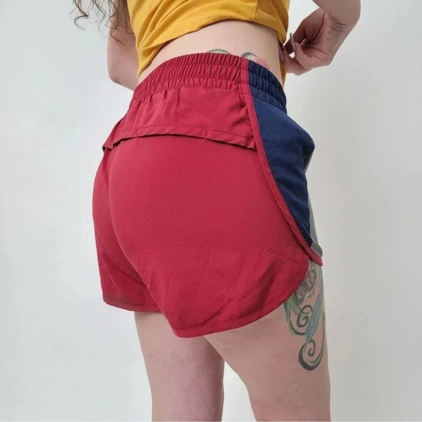 Avia Red and Gray Women's Athletic Shorts