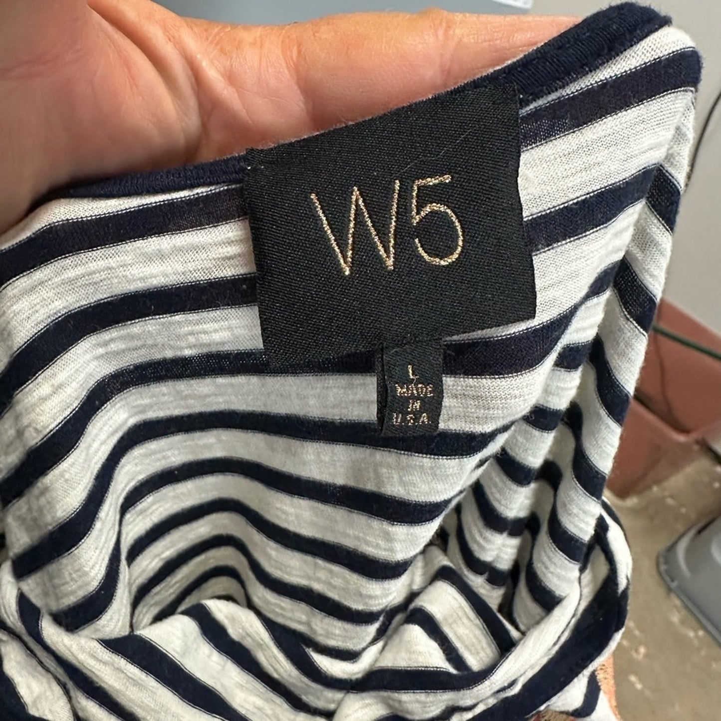 W5 Embroidered Striped Top