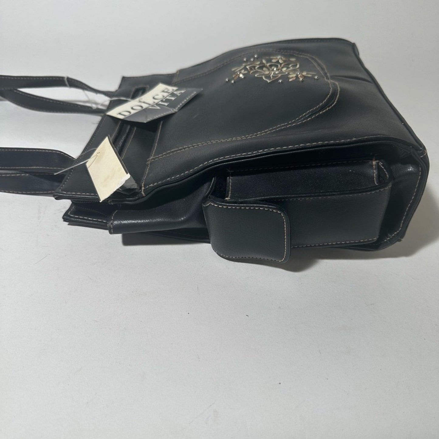 Dolce Vita Black Shoulder Bag with Structured Design