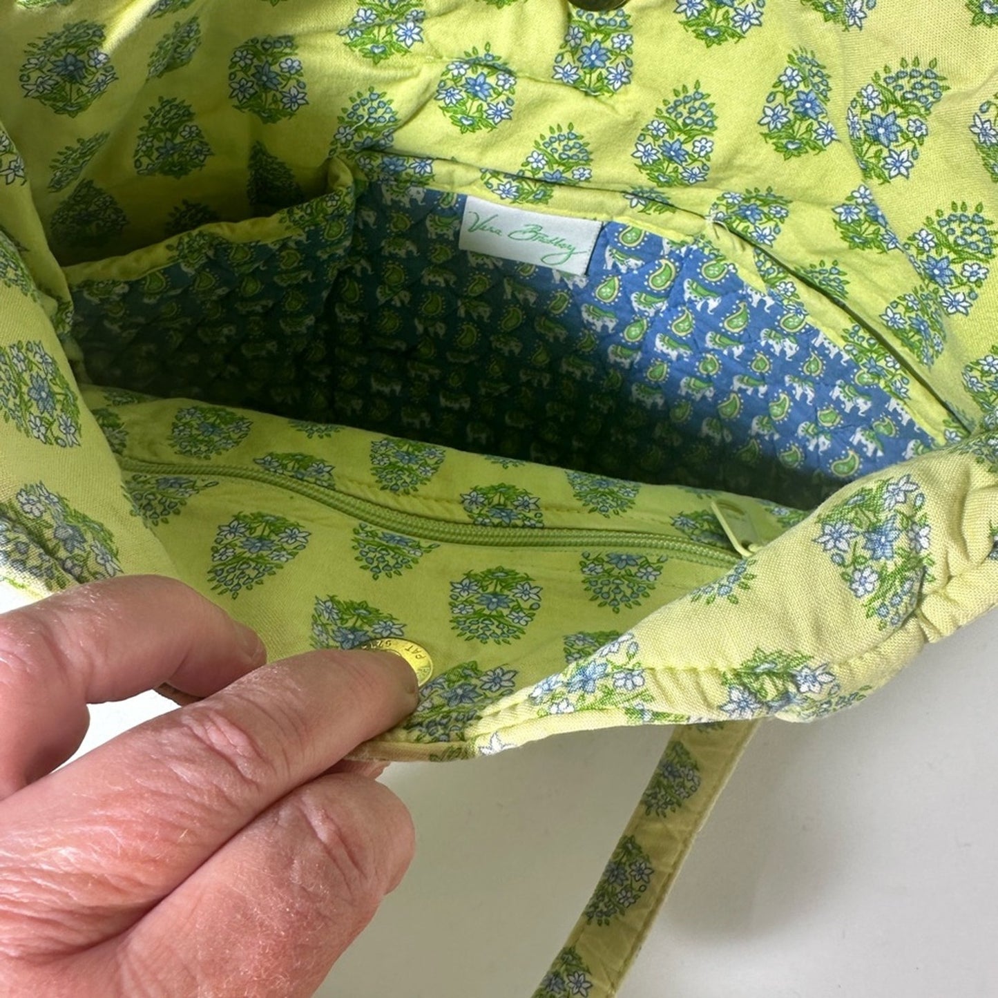 Lime Green Pineapple Patterned Tote Bag with Shoulder Straps