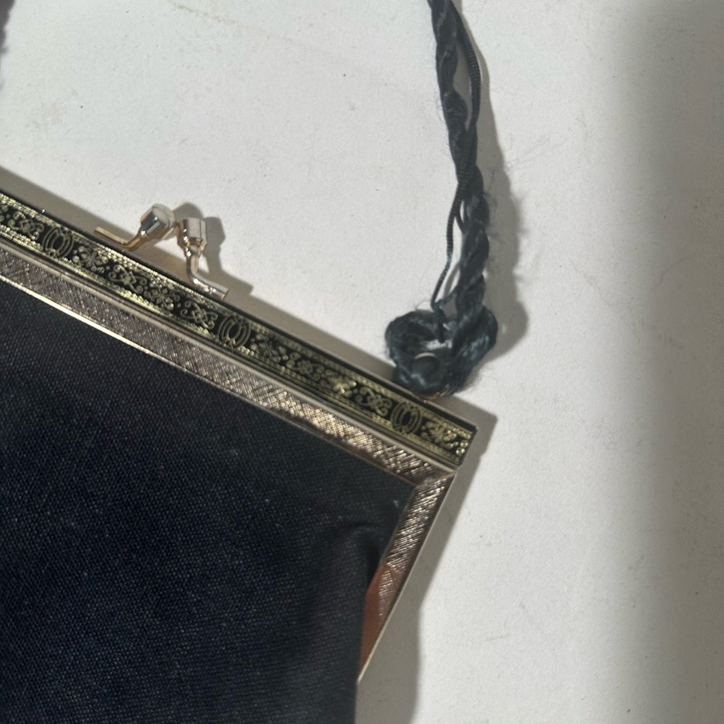 Elegant Black Floral Wristlet Clutch