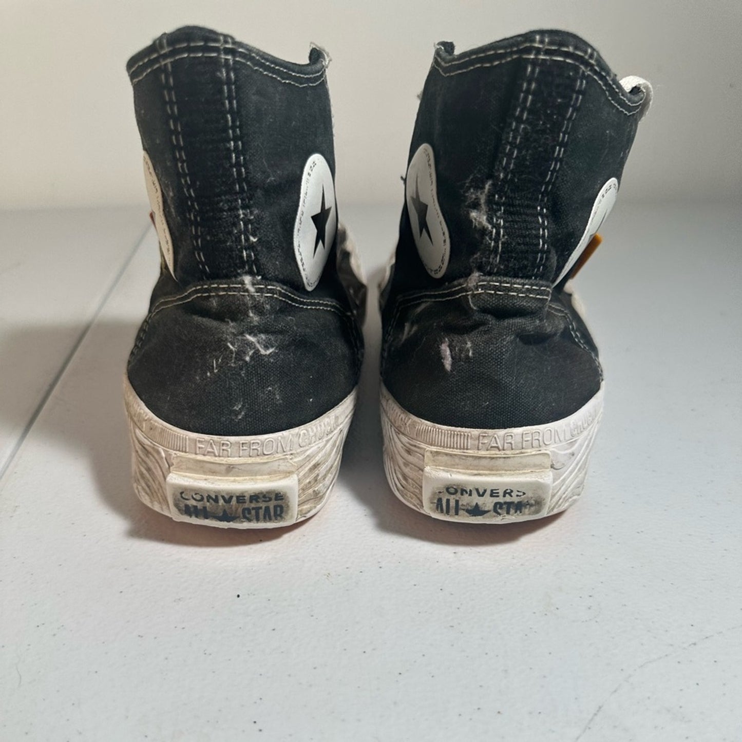 Converse Black High-Top Sneakers with Star Logo