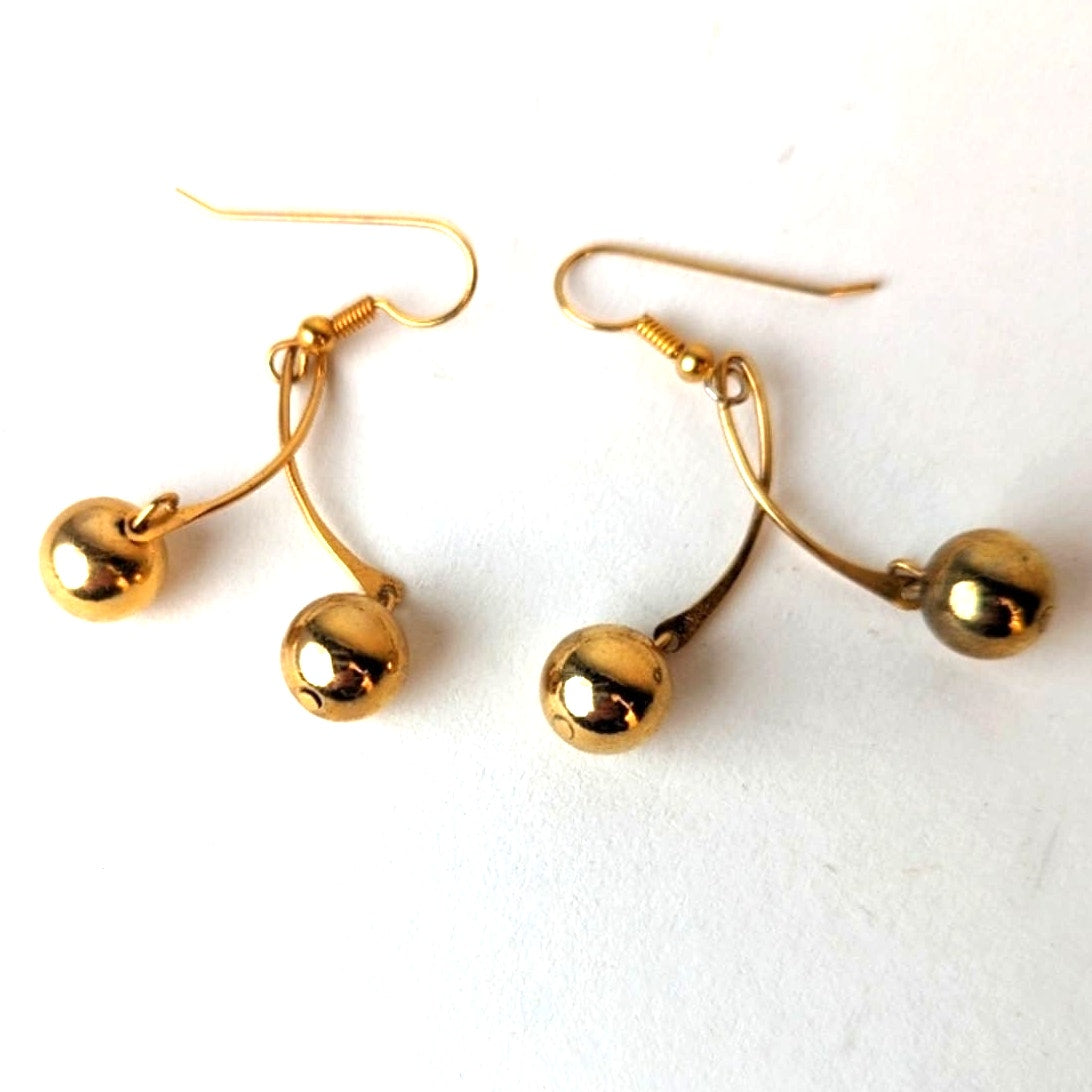 Gold Ball Earrings