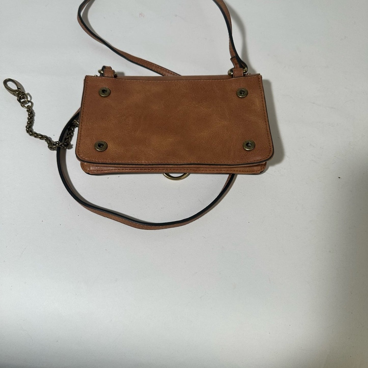 Brown Leather Crossbody Bag with Adjustable Strap