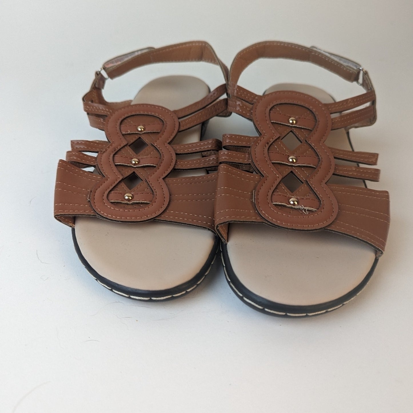 Faux Leather NWOT Sandals - 9