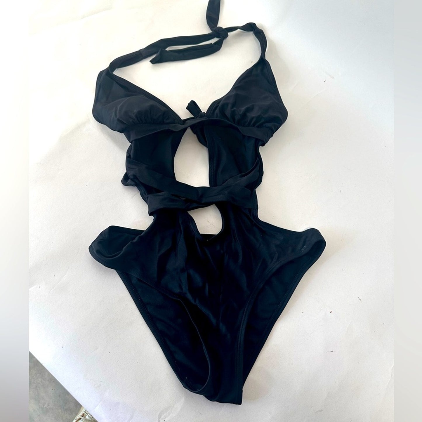 Wet Seal Black Swimsuit with Cutout Design