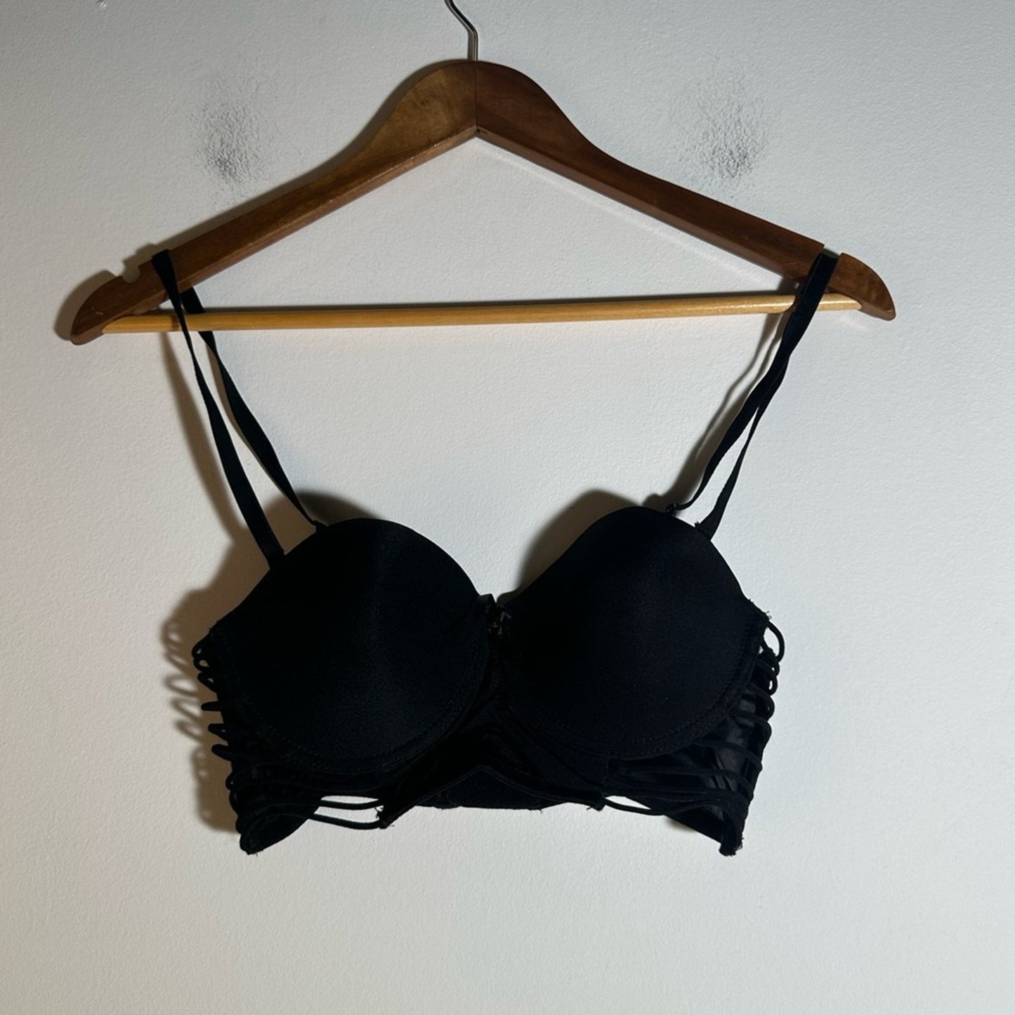 Black and White Women's Bustier Bra
